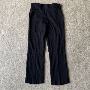 Foxcroft Black straight leg pants black slacks elastic waist size large